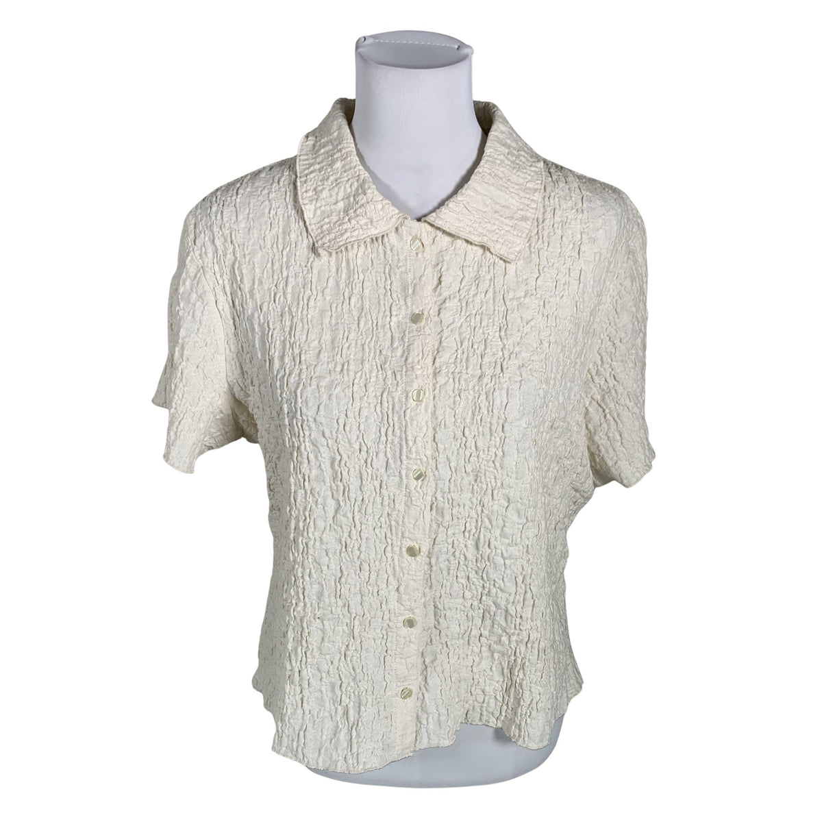 Unisex Lindex - Short-sleeved blouse, size 40 - Beige (1)