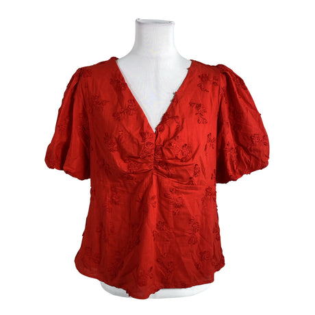 Unisex Dobber - Short-sleeved blouse, size 40 - Red ()