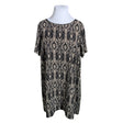 Unisex Zizzi - Schiffon dress, size 50 - Black ()