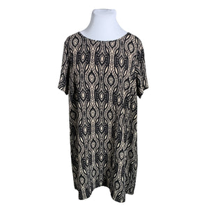 Unisex Zizzi - Schiffon dress, size 50 - Black (1)