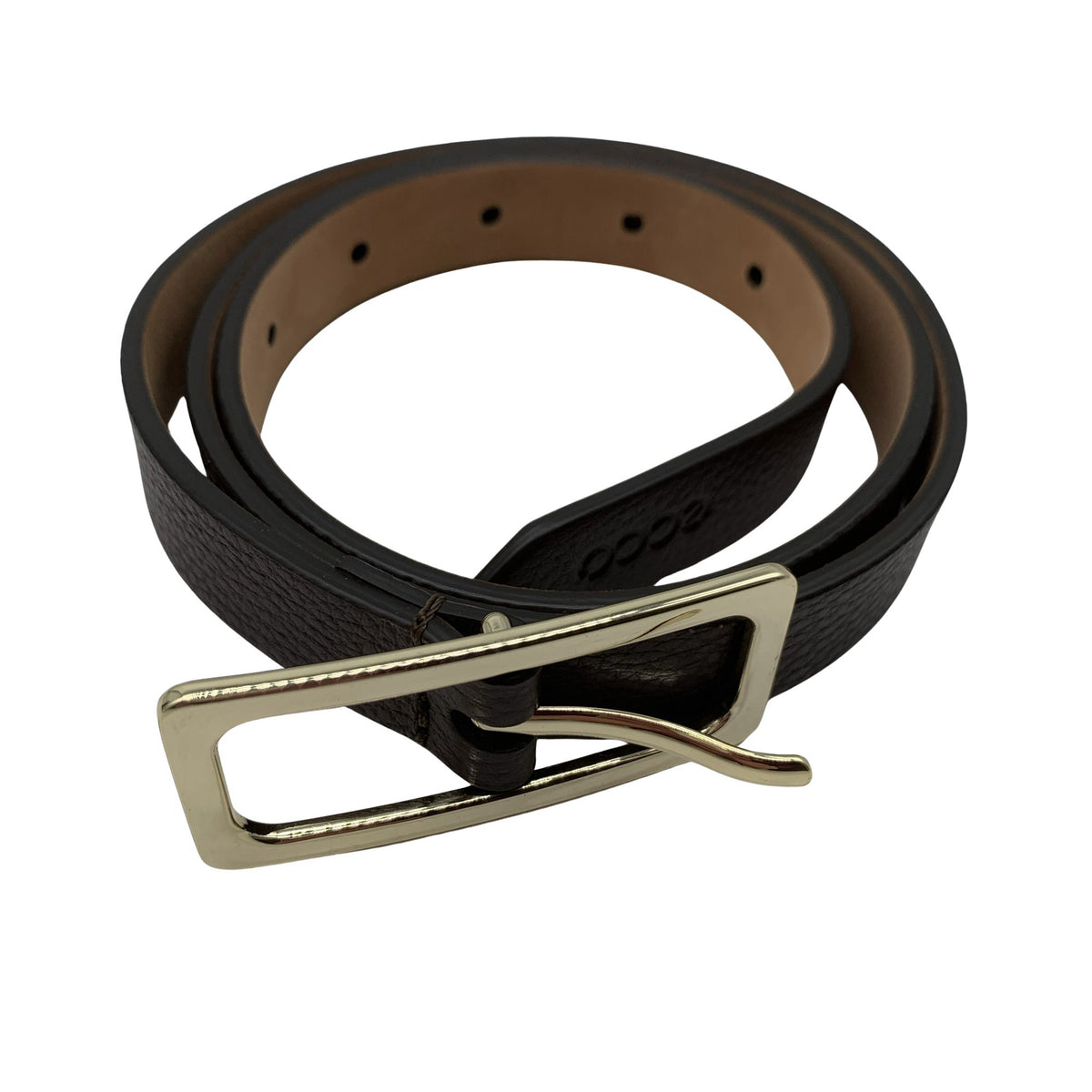 Unisex Ecco - Leather belt, size Ei kokoa - Brown (1)