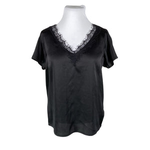 Unisex Lipsy London - Short-sleeved blouse, size 44 - Black (1)