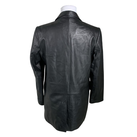 Unisex Massimo Dutti - Leather jacket, size 36 - Black (2)