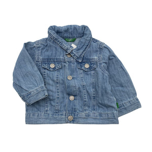 Unisex Benetton - Denim jacket, size 62 - 68 - Light blue (1)