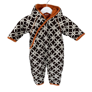 Unisex Lindex - Fleece overall, size 56 - 62 - Brown (1)
