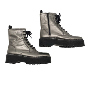 Unisex Vamsko - Army boots, size 37 - Silver (1)