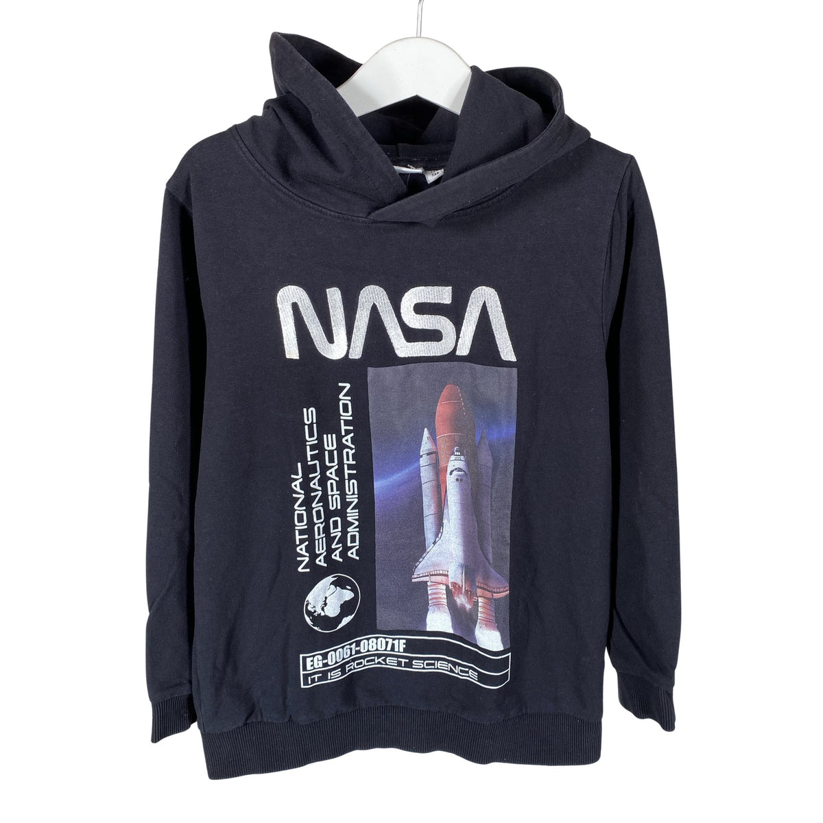 Unisex Name It - Hoodie, size 122 - 128 - Black (1)