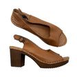 Unisex Ten Points - Heeled sandals, size 38 - Brown ()
