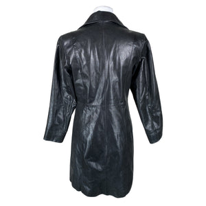 Unisex Rock'n Blue - Leather jacket, size 36 - Black (2)
