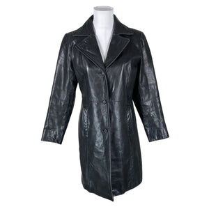 Unisex Rock'n Blue - Leather jacket, size 36 - Black (1)