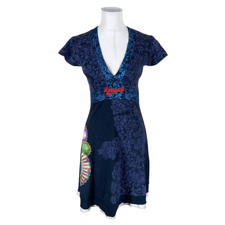 Unisex Desigual - Tricot dress, size 38 - Blue ()