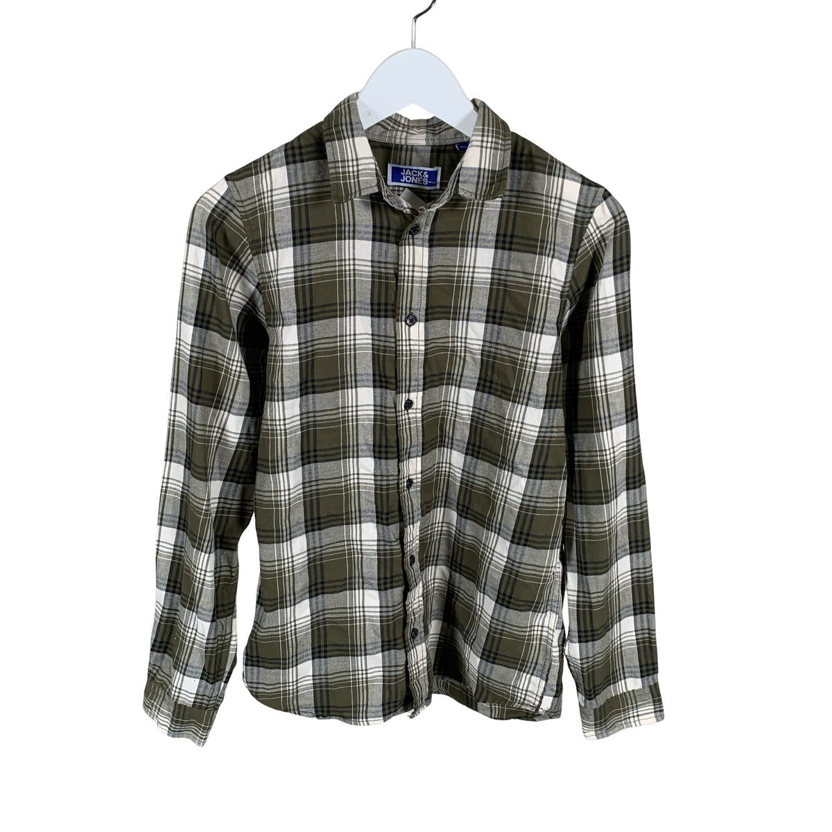 Unisex Jack & Jones - Collared shirt, size 158 - 164 - Green (1)