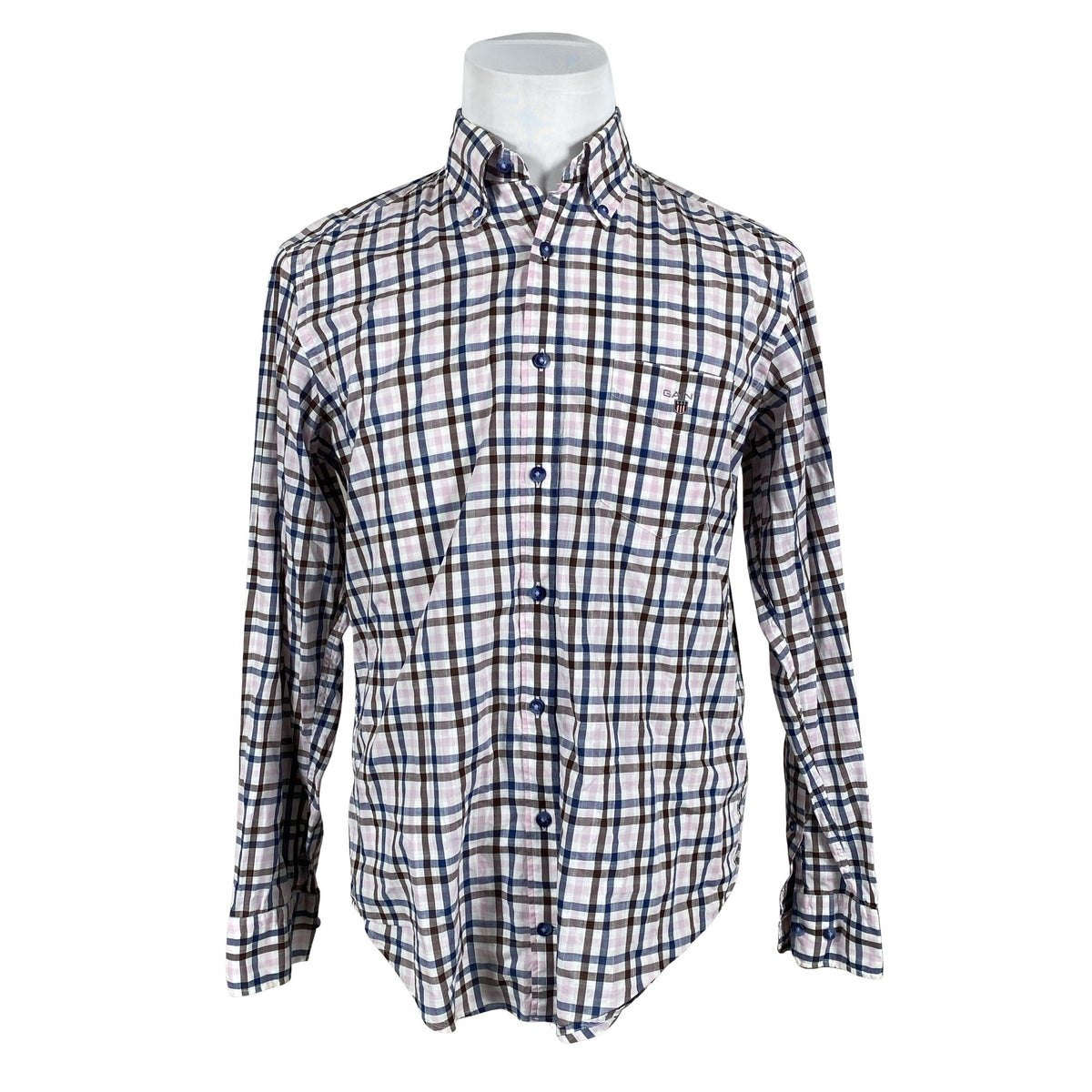 Unisex Gant - Collared shirt, size M - Blue (1)