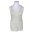 Unisex Tom Tailor - Tricot tank top, size 42 - Natural white ()