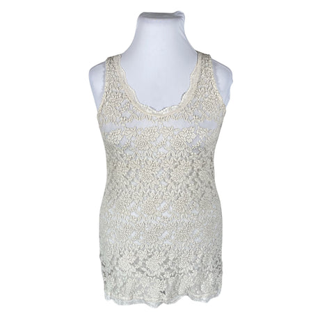 Unisex Tom Tailor - Tricot tank top, size 42 - Natural white ()