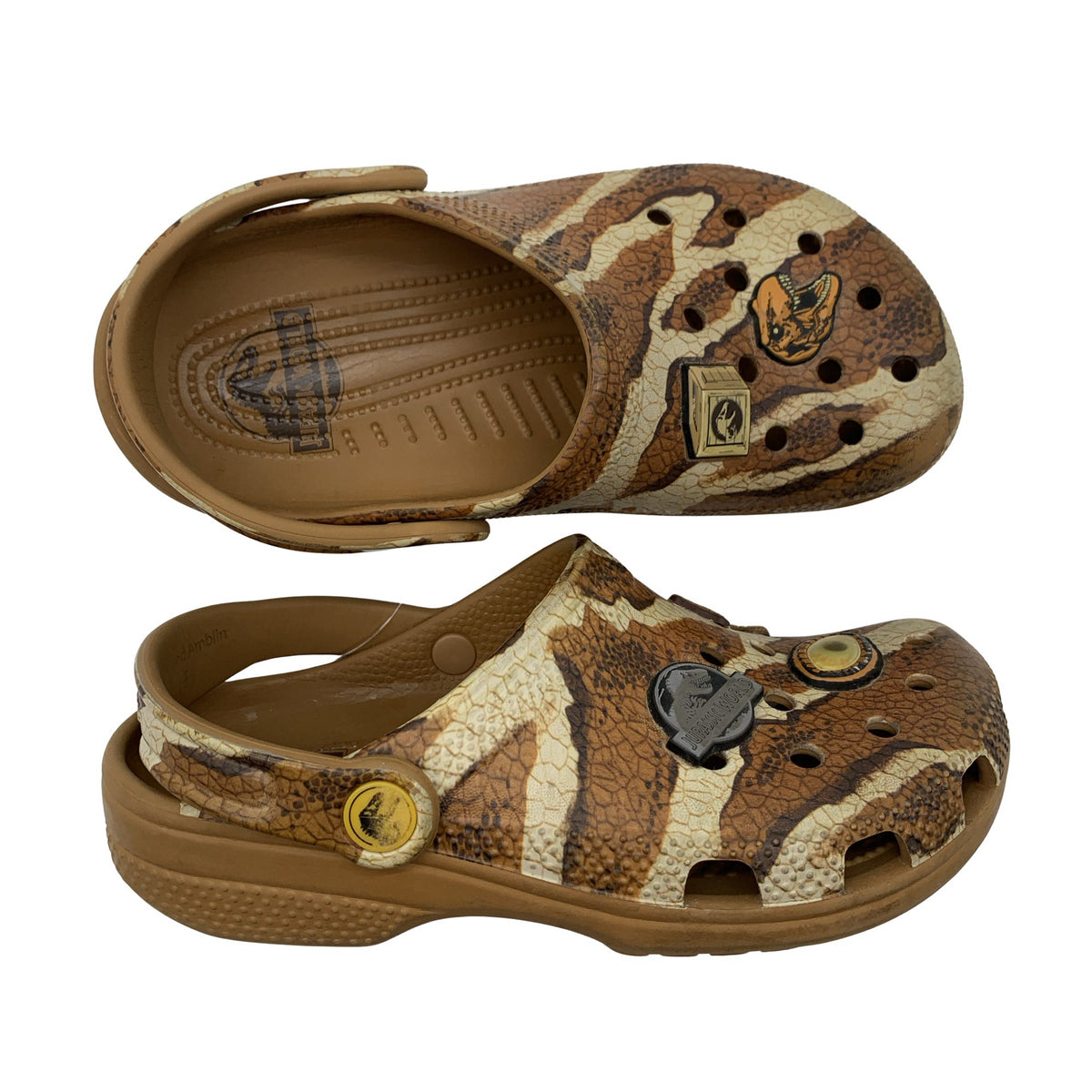 Unisex Crocs - Slip-on shoes, size 35 - Brown (1)