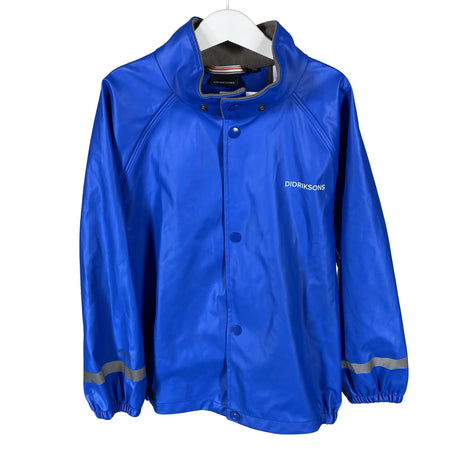 Unisex Didriksons - Rain jacket, size 128 - 134 - Blue ()