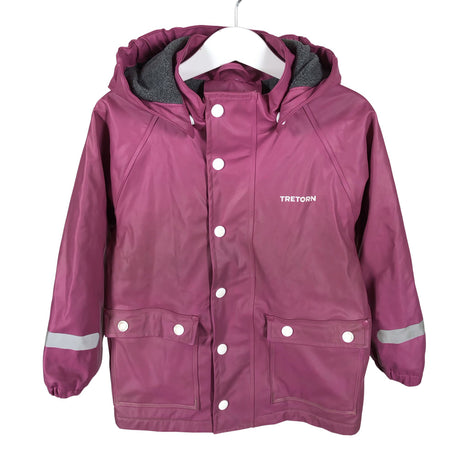 Unisex Tretorn - Rain jacket, size 98 - 104 - Violet ()