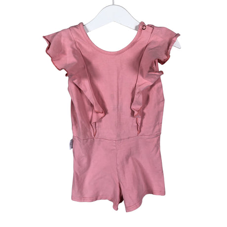 Unisex Gugguu - Short overalls, size 104 - 110 - Light pink ()