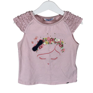 Unisex Mayoral - T-shirt, size 110 - 116 - Light pink (1)