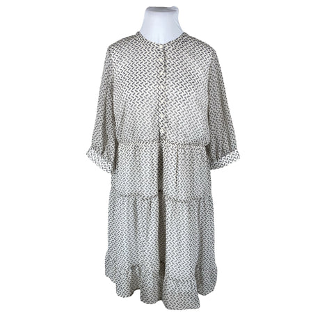 Unisex Junarose - Schiffon dress, size 46 - White ()