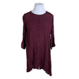 Unisex Zizzi - Schiffon dress, size 46 - Violet ()