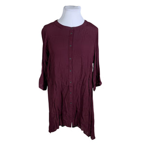 Unisex Zizzi - Schiffon dress, size 46 - Violet (1)