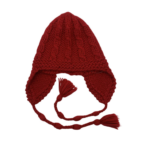 Unisex Handmade - Winter hat, size 52 - 54 cm - Red ()