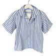 Unisex Kid's - Collared shirt, size 122 - 128 - Blue ()