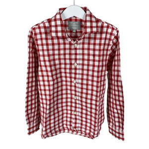 Unisex Coconut - Collared shirt, size 122 - 128 - Red (1)