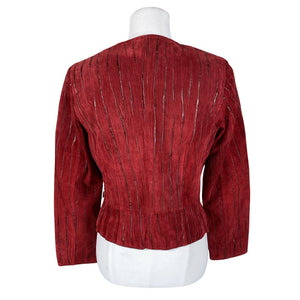 Unisex Jofama - Leather jacket, size 36 - Red (2)