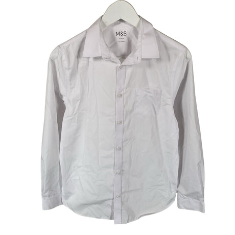 Unisex Marks&Spencer - Collared shirt, size 164 - 170 - White ()