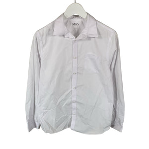 Unisex Marks&Spencer - Collared shirt, size 158 - 164 - White (1)