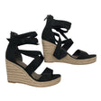 Unisex Tamaris - Wedge sandals, size 39 - Black ()