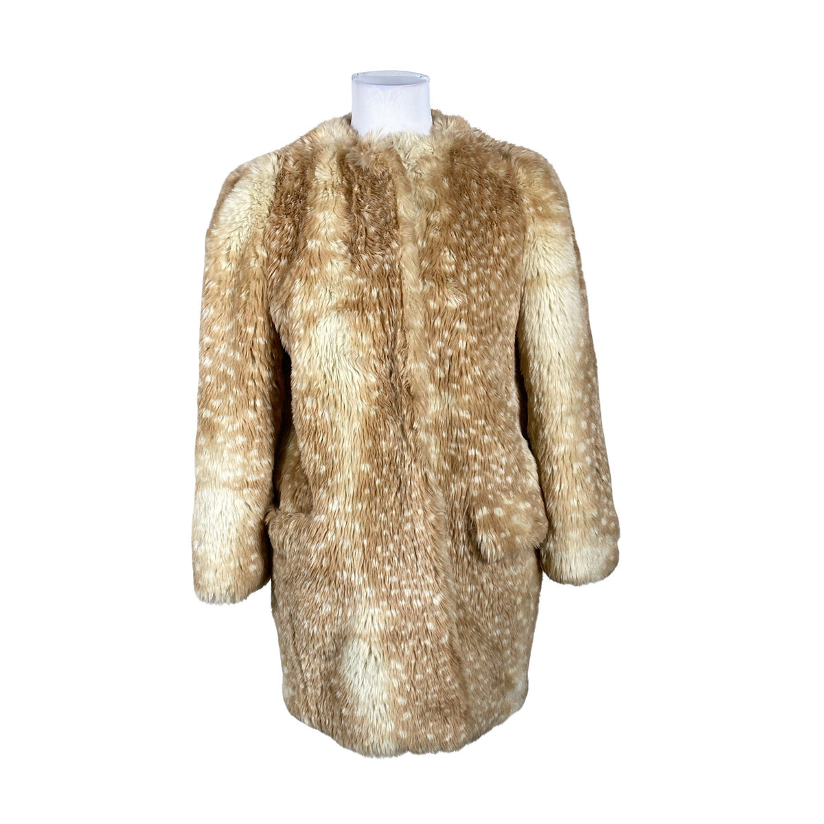 Unisex Miu Miu - Faux fur coat, size 38 - Brown (1)