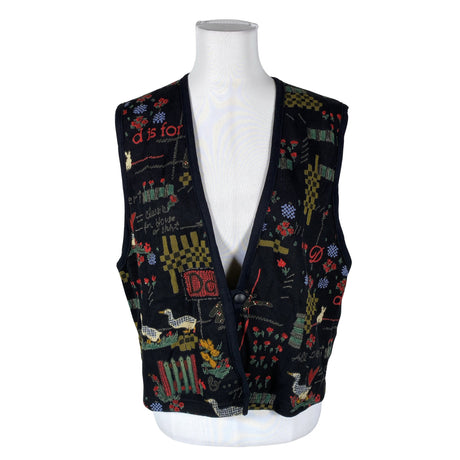 Unisex Kielo - Knit vest, size 40 - Black ()