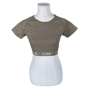 Unisex ICIW – Icaniwill - Sports shirt, short sleeve, size 38 - Beige (1)