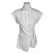 Unisex Milano Italy - Short-sleeved blouse, size 38 - White ()