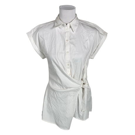 Unisex Milano Italy - Short-sleeved blouse, size 38 - White ()