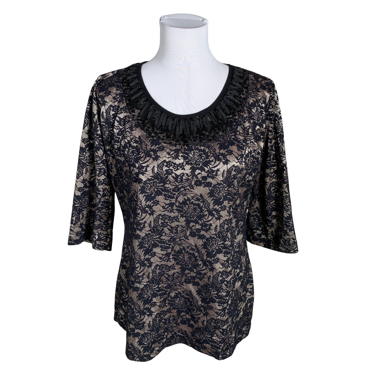 Unisex Voglia - Short-sleeved blouse, size 40 - Brown (1)