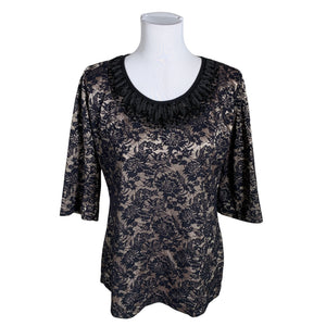 Unisex Voglia - Short-sleeved blouse, size 40 - Brown (1)