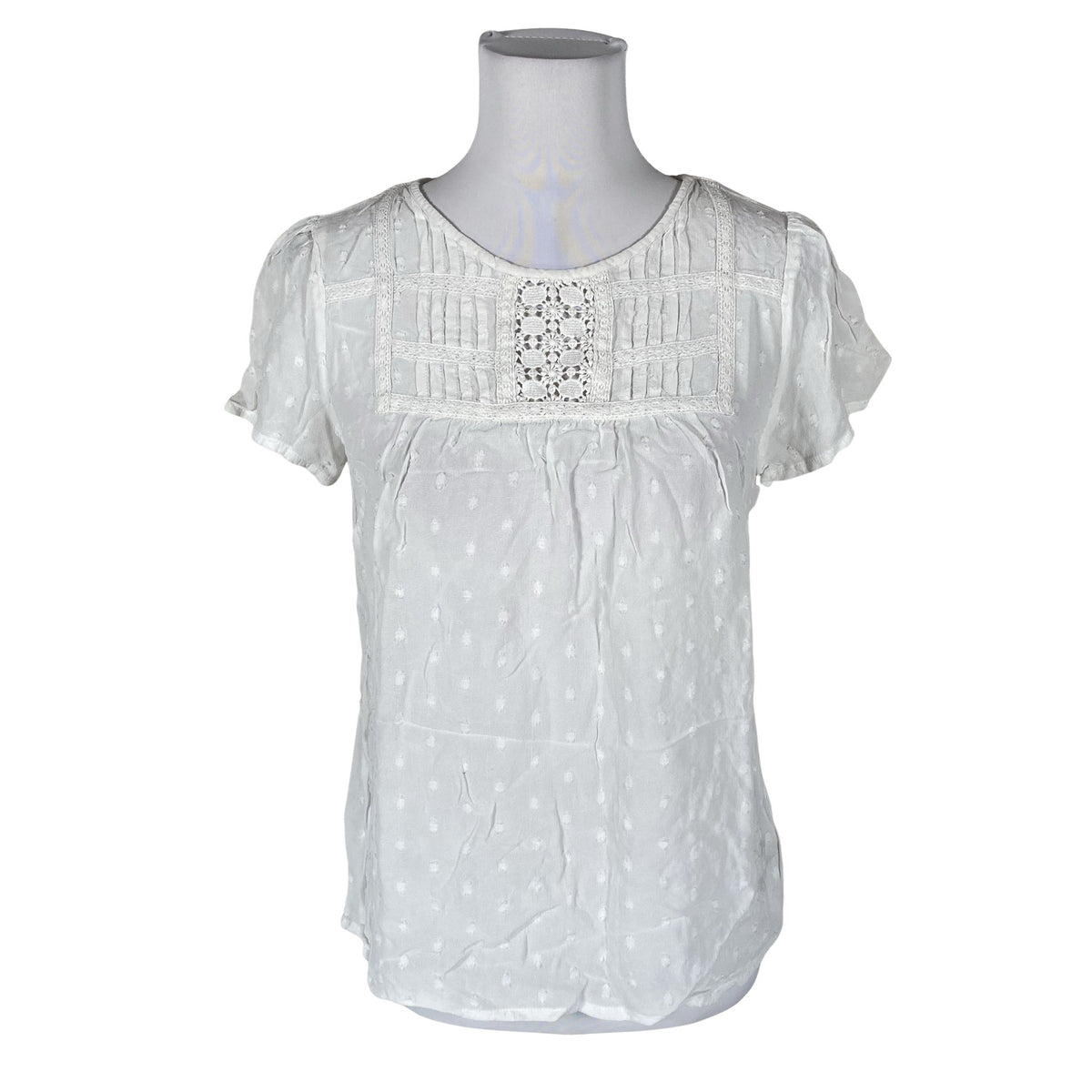 Unisex Monsoon - Short-sleeved blouse, size 40 - White (1)