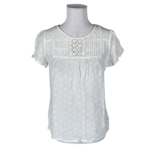 Unisex Monsoon - Short-sleeved blouse, size 40 - White (1)
