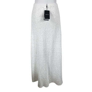 Unisex Massimo Dutti - Knit skirt, size 38 - White (2)