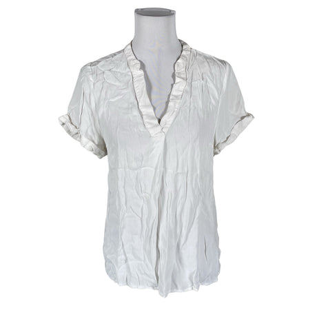 Unisex Saint Tropez - Short-sleeved blouse, size 36 - White ()