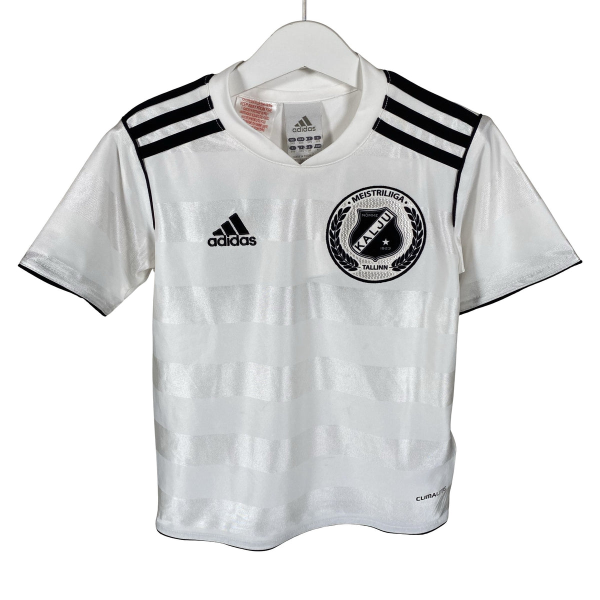 Unisex Adidas - Sports shirt, short sleeve, size 116 - 122 - White (1)