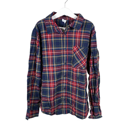 Unisex Lindex - Collared shirt, size 158 - 164 - Blue ()