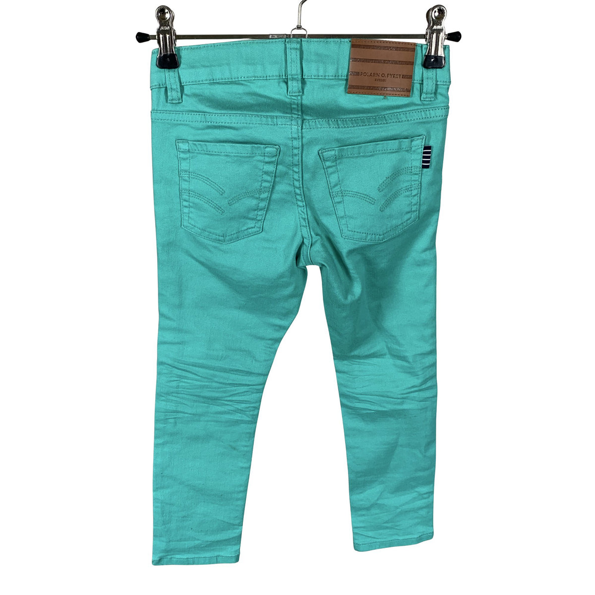 Unisex Polarn O. Pyret - Jeans, size 104 - 110 - Green (2)
