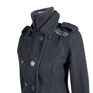 Unisex Superdry - Wool coat, size 36 - Black (2)