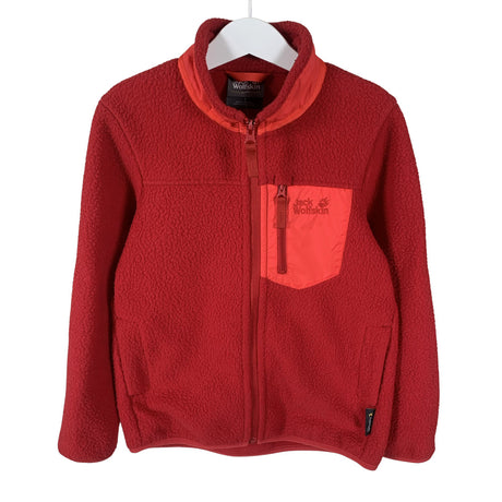 Unisex Jack Wolfskin - Fleece jacket, size 122 - 128 - Red ()